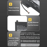 Batteria per laptop da 4120 mAh per Lenovo ThinkPad E450 E450C E455 E460, 45N1754-E450