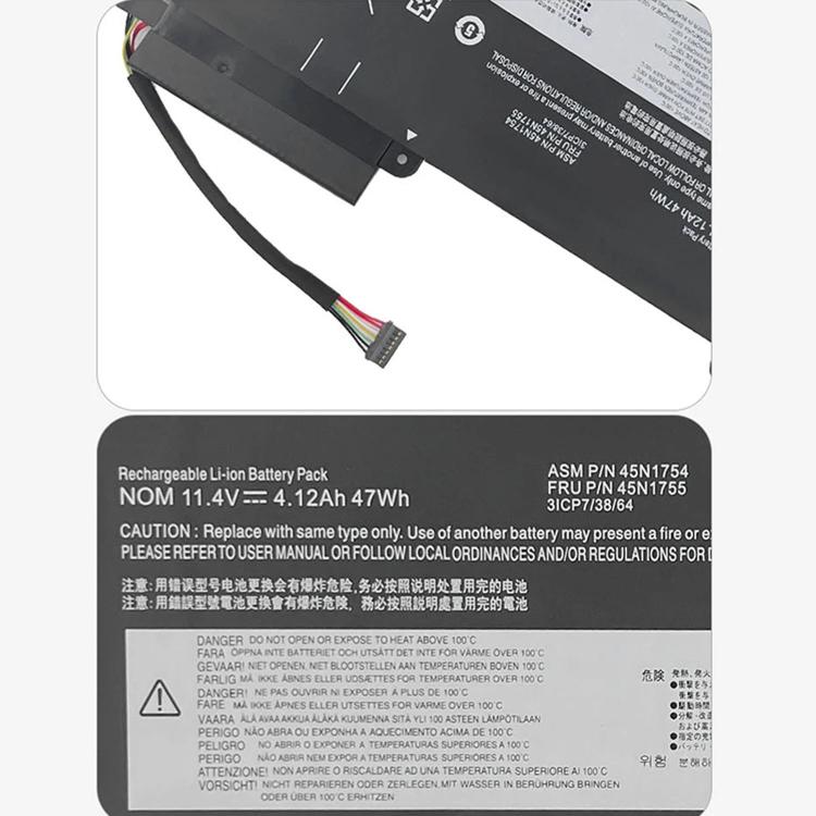 Batteria per laptop da 4120 mAh per Lenovo ThinkPad E450 E450C E455 E460, 45N1754-E450