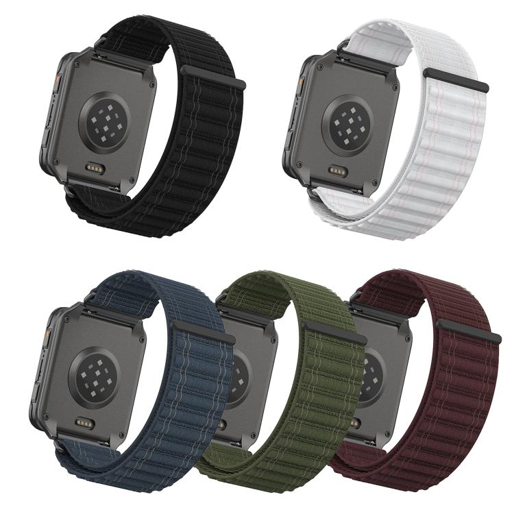 Cinturino per orologio in nylon con motivo a onde di montagna., For Garmin Venu X1