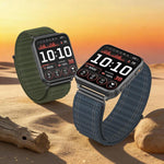 Cinturino per orologio in nylon con motivo a onde di montagna., For Garmin Venu X1