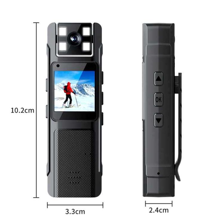 Videocamera indossabile 4K portatile con clip e obiettivo girevole a 180 gradi., DS-DG90144