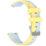 Cinturino per orologio in silicone bicolore con texture effetto cristallo di ghiaccio, giunzione a sinistra e a destra., 18mm