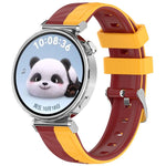 Cinturino per orologio in silicone bicolore con texture effetto cristallo di ghiaccio, giunzione a sinistra e a destra., 18mm