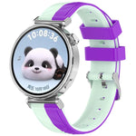 Cinturino per orologio in silicone bicolore con texture effetto cristallo di ghiaccio, giunzione a sinistra e a destra., 18mm