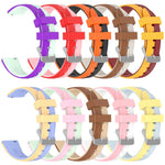 Cinturino per orologio in silicone bicolore con texture effetto cristallo di ghiaccio, giunzione a sinistra e a destra., 18mm