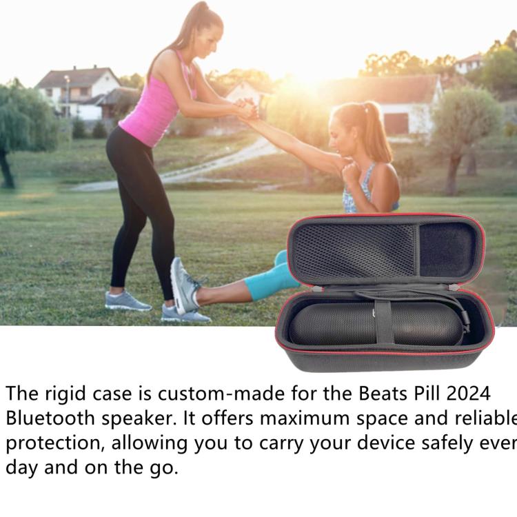 Custodia rigida per altoparlante Bluetooth Beats Pill 2024, portatile, per esterni, con funzione di protezione e stoccaggio., For Beats Pill 2024