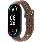Cinturino per orologio in silicone con fibbia ad ardiglione e fori rotondi in tinta, For Xiaomi Smart Band 10 / 9 / 8
