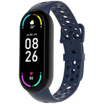 Cinturino per orologio in silicone con fibbia ad ardiglione e fori rotondi in tinta, For Xiaomi Smart Band 10 / 9 / 8