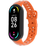 Cinturino per orologio in silicone con fibbia ad ardiglione e fori rotondi in tinta, For Xiaomi Smart Band 10 / 9 / 8
