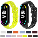 Cinturino per orologio in silicone con fibbia ad ardiglione e fori rotondi in tinta, For Xiaomi Smart Band 10 / 9 / 8