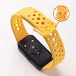 Cinturino per orologio in silicone con fibbia ad ardiglione e fori rotondi in tinta, For Huawei Band 10 / 9 / 8