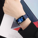 Cinturino per orologio in silicone con fibbia ad ardiglione e fori rotondi in tinta, For Huawei Band 10 / 9 / 8