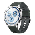 Cinturino per orologio in silicone bicolore a righe con fibbia ad ardiglione nera., 22mm