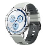 Cinturino per orologio in silicone bicolore a righe con fibbia ad ardiglione nera., 22mm