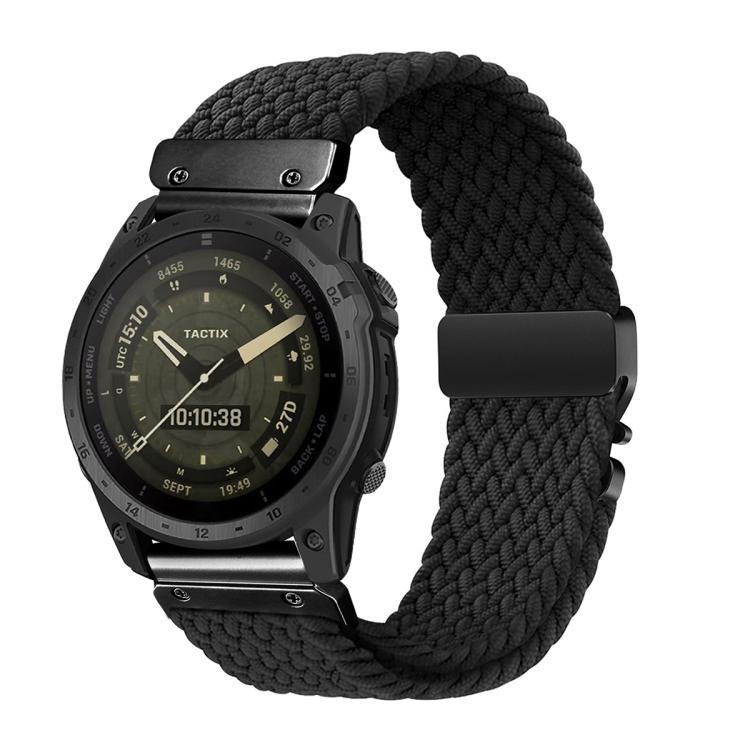Cinturino in nylon intrecciato con fibbia a sgancio rapido tipo paracadute., For Gamin 22mm, For Gamin 26mm
