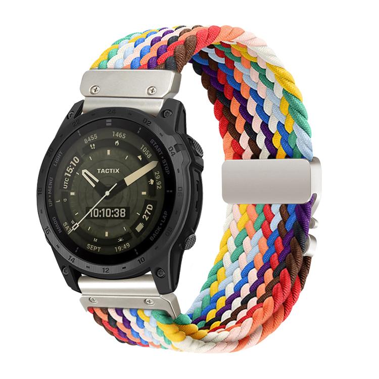 Cinturino in nylon intrecciato con fibbia a sgancio rapido tipo paracadute., For Gamin 20mm
