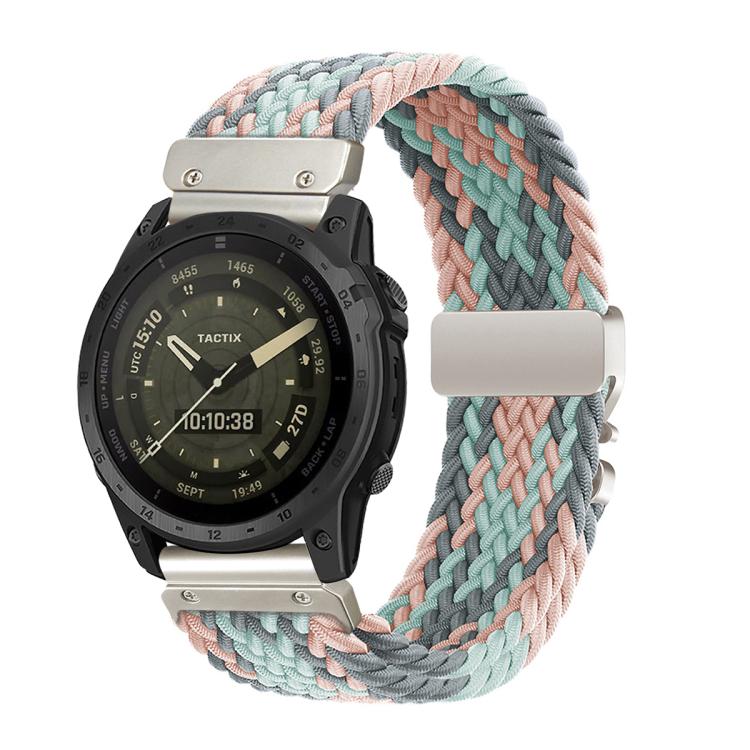 Cinturino in nylon intrecciato con fibbia a sgancio rapido tipo paracadute., For Gamin 20mm