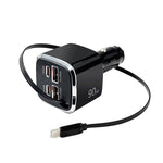Cavo Type-C 40 cm con caricabatterie auto USB PD3.0 QC3.0