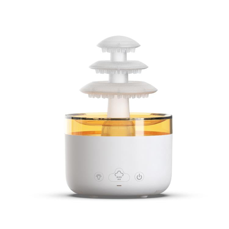 Umidificatore a ultrasuoni con luci tricolore e diffusore di aromi a effetto pioggia di nuvole., Cloud Rain