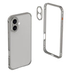 Custodia Armor con telaio in metallo antiscivolo su entrambi i lati e copriobiettivo., For iPhone 16 Plus, For iPhone 15 Pro Max, For iPhone 15 Pro, For iPhone 15 Plus