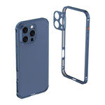 Custodia Armor con telaio in metallo antiscivolo su entrambi i lati e copriobiettivo., For iPhone 16 Plus, For iPhone 15 Pro Max, For iPhone 15 Pro, For iPhone 15 Plus