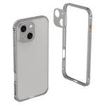 Custodia Armor con telaio in metallo antiscivolo su entrambi i lati e copriobiettivo., For iPhone 15, For iPhone 14 Plus, For iPhone 14, For iPhone 14 Pro
