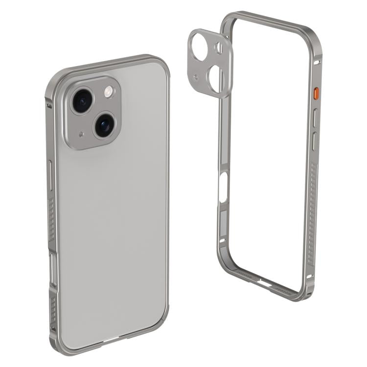 Custodia Armor con telaio in metallo antiscivolo su entrambi i lati e copriobiettivo., For iPhone 15, For iPhone 14 Plus, For iPhone 14, For iPhone 14 Pro