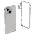 Custodia Armor con telaio in metallo antiscivolo su entrambi i lati e copriobiettivo., For iPhone 15, For iPhone 14 Plus, For iPhone 14, For iPhone 14 Pro