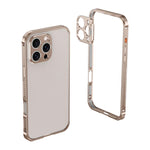 Custodia Armor con telaio in metallo antiscivolo su entrambi i lati e copriobiettivo., For iPhone 15, For iPhone 14 Plus, For iPhone 14, For iPhone 14 Pro