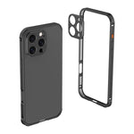 Custodia Armor con telaio in metallo antiscivolo su entrambi i lati e copriobiettivo., For iPhone 14 Pro Max, For iPhone 13 Pro Max, For iPhone 13 Pro, For iPhone 13