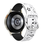 Cinturino per orologio in silicone bicolore inciso, 18mm, 20mm