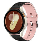 Cinturino per orologio in silicone bicolore inciso, 18mm, 20mm
