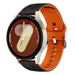 Cinturino per orologio in silicone bicolore inciso, 18mm, 20mm