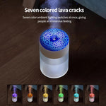 Umidificatore con luce ambientale a 7 colori che simula una crepa lavica., Simulated Lava Crack