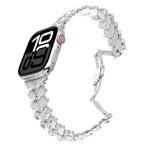 Cinturino per orologio in lega di zinco con chiusura a farfalla e motivo a spina di drago., For Apple Watch 46mm / 49mm / 45mm / 44mm, For Apple Watch 42mm / 41mm / 40mm / 38mm