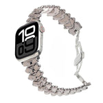 Cinturino per orologio in lega di zinco con chiusura a farfalla e motivo a spina di drago., For Apple Watch 46mm / 49mm / 45mm / 44mm, For Apple Watch 42mm / 41mm / 40mm / 38mm