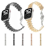 Cinturino per orologio in lega di zinco con chiusura a farfalla e motivo a spina di drago., For Apple Watch 46mm / 49mm / 45mm / 44mm, For Apple Watch 42mm / 41mm / 40mm / 38mm