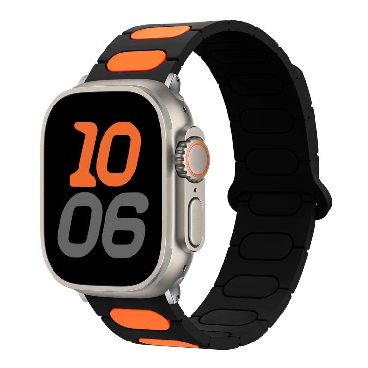 Cinturino ovale magnetico in silicone per orologio, For Apple Watch 46mm / 49mm / 45mm / 44mm, For Apple Watch 42mm / 41mm / 40mm / 38mm