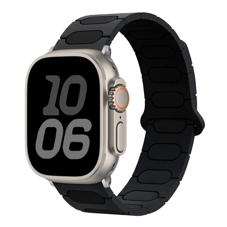 Cinturino ovale magnetico in silicone per orologio, For Apple Watch 46mm / 49mm / 45mm / 44mm, For Apple Watch 42mm / 41mm / 40mm / 38mm