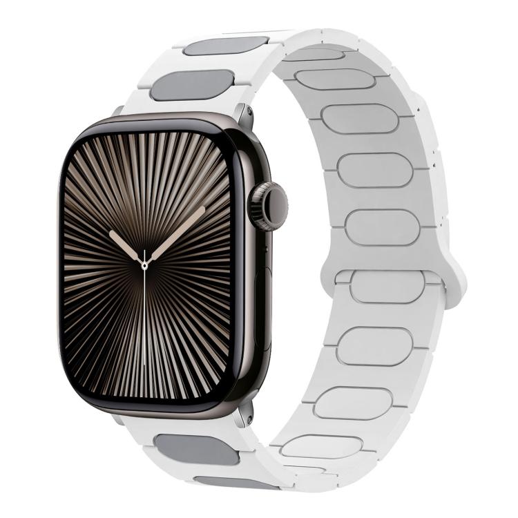 Cinturino ovale magnetico in silicone per orologio, For Apple Watch 46mm / 49mm / 45mm / 44mm, For Apple Watch 42mm / 41mm / 40mm / 38mm