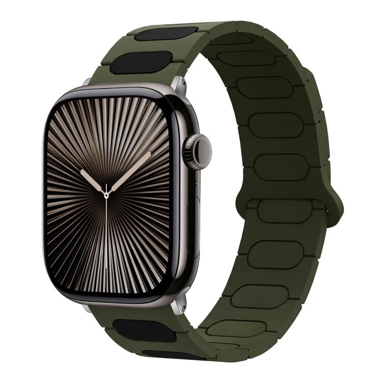 Cinturino ovale magnetico in silicone per orologio, For Apple Watch 46mm / 49mm / 45mm / 44mm, For Apple Watch 42mm / 41mm / 40mm / 38mm