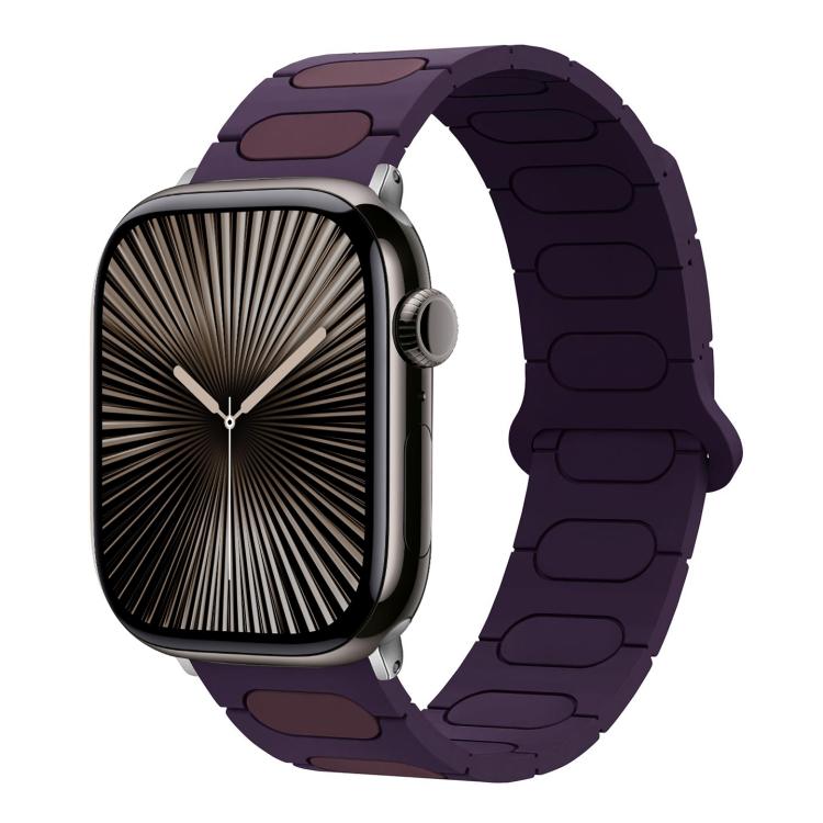 Cinturino ovale magnetico in silicone per orologio, For Apple Watch 46mm / 49mm / 45mm / 44mm, For Apple Watch 42mm / 41mm / 40mm / 38mm