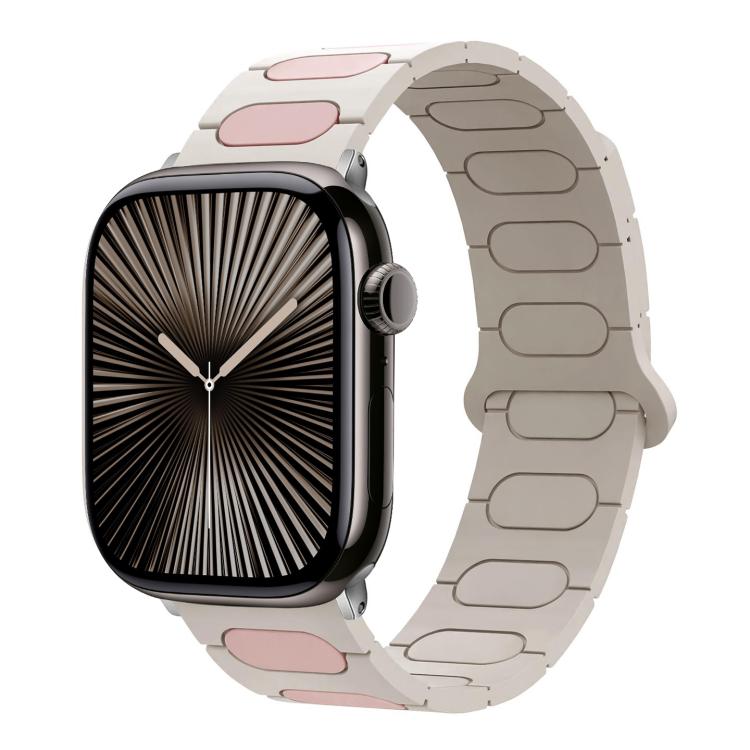 Cinturino ovale magnetico in silicone per orologio, For Apple Watch 46mm / 49mm / 45mm / 44mm, For Apple Watch 42mm / 41mm / 40mm / 38mm