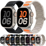 Cinturino ovale magnetico in silicone per orologio, For Apple Watch 46mm / 49mm / 45mm / 44mm, For Apple Watch 42mm / 41mm / 40mm / 38mm
