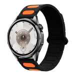 Cinturino ovale magnetico in silicone per orologio, 18mm, 20mm, 22mm