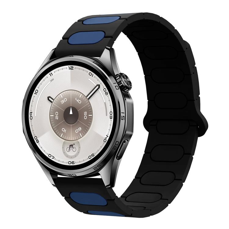 Cinturino ovale magnetico in silicone per orologio, 18mm, 20mm, 22mm