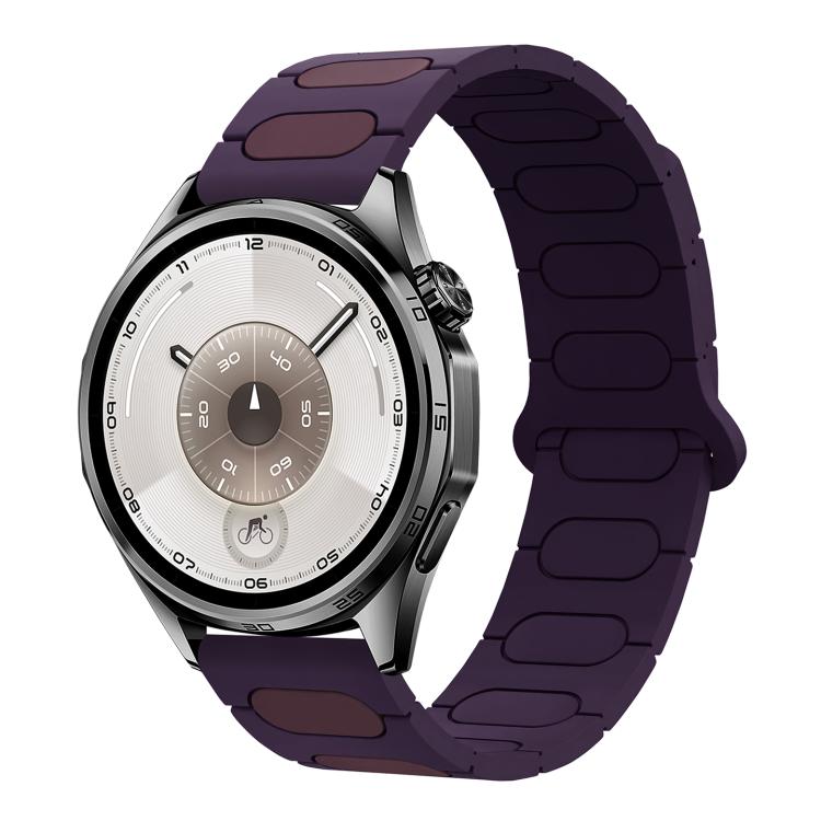 Cinturino ovale magnetico in silicone per orologio, 18mm, 20mm, 22mm