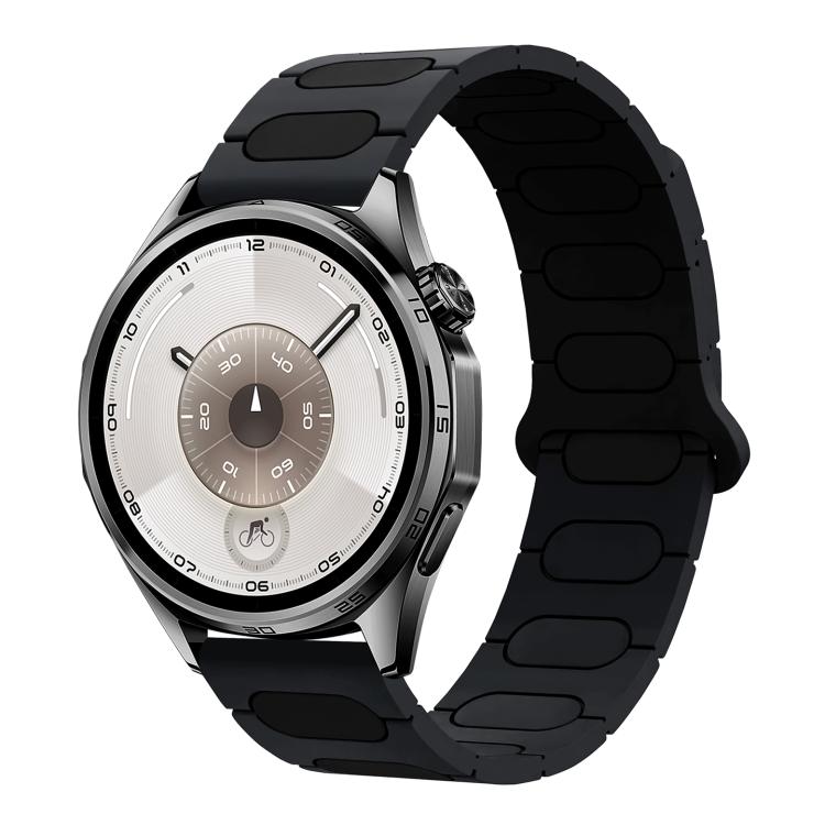 Cinturino ovale magnetico in silicone per orologio, 18mm, 20mm, 22mm