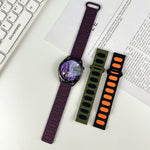 Cinturino ovale magnetico in silicone per orologio, 18mm, 20mm, 22mm