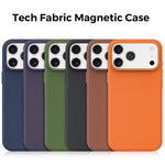 Custodia magnetica in TPU con texture Tech Fabric ufficiale, senza pulsante per fotocamera AI., For iPhone 14, For iPhone 14 Pro, For iPhone 14 Pro Max